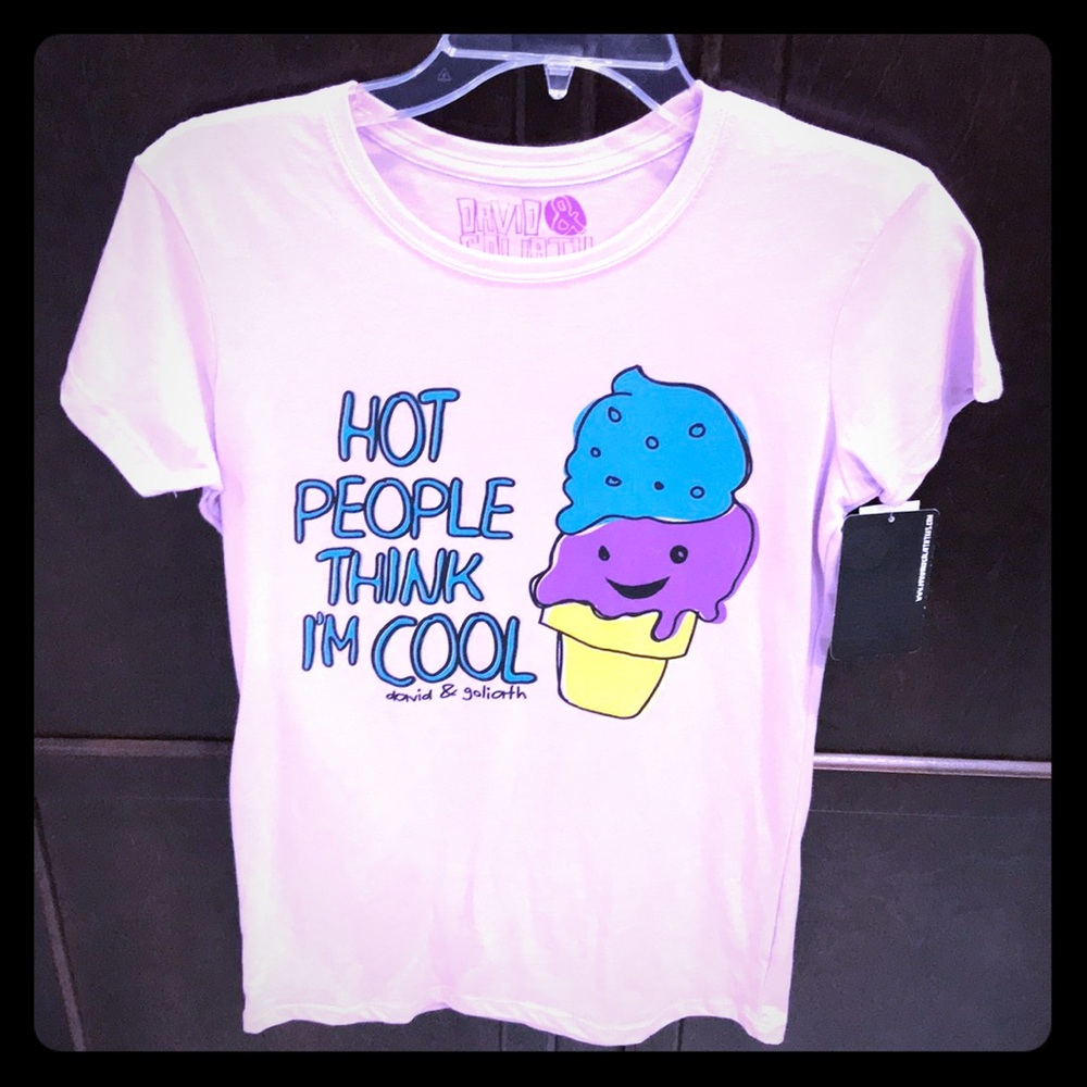 NWT funny shirt!  ~Hot ppl think Im cool icecream